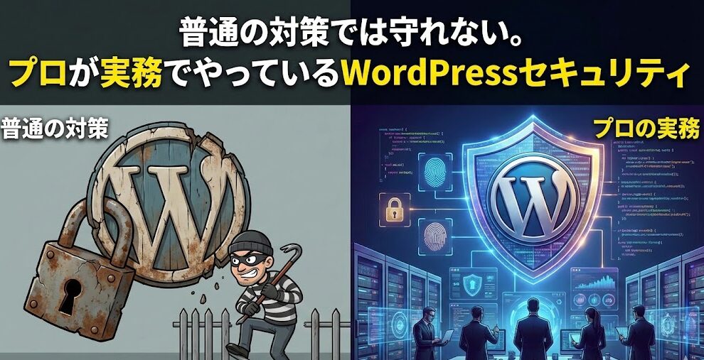 普通の対策では守れない。プロが実務でやっているWordPressセキュリティのアイキャッチ画像